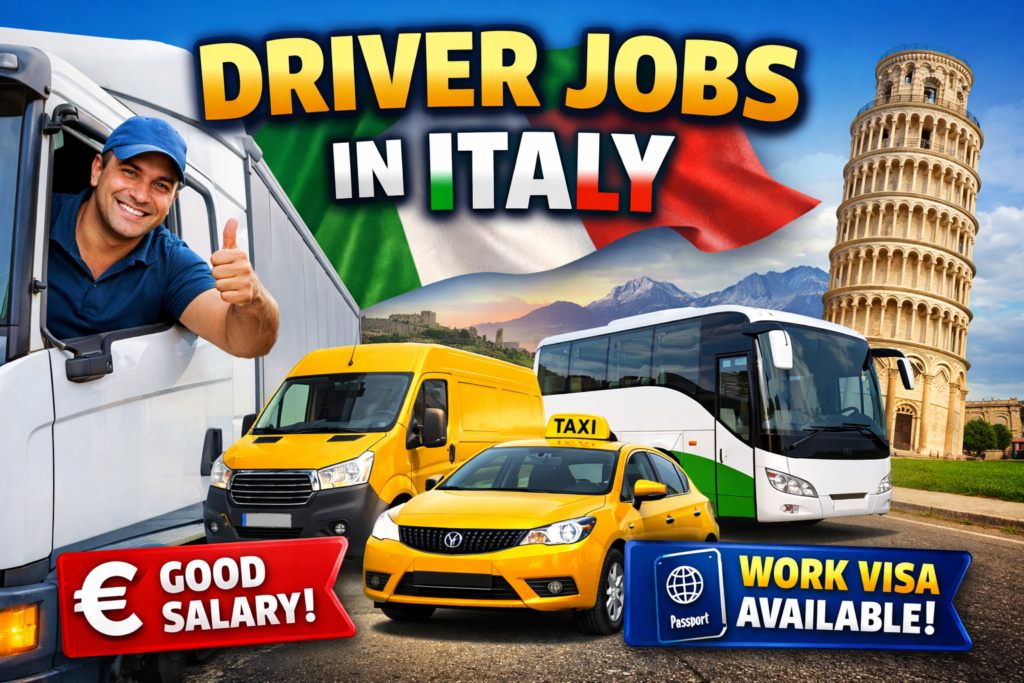 Driver Jobs in Italy 2026