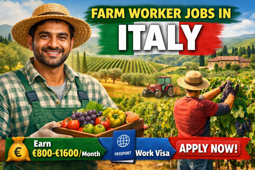 Farm Worker Jobs in Italy